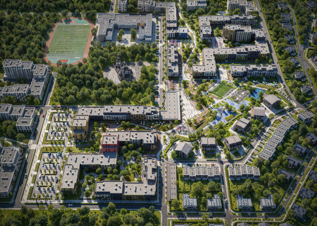 OMRIYANE CITY from above: the planning structure of a 62.5-hectare town